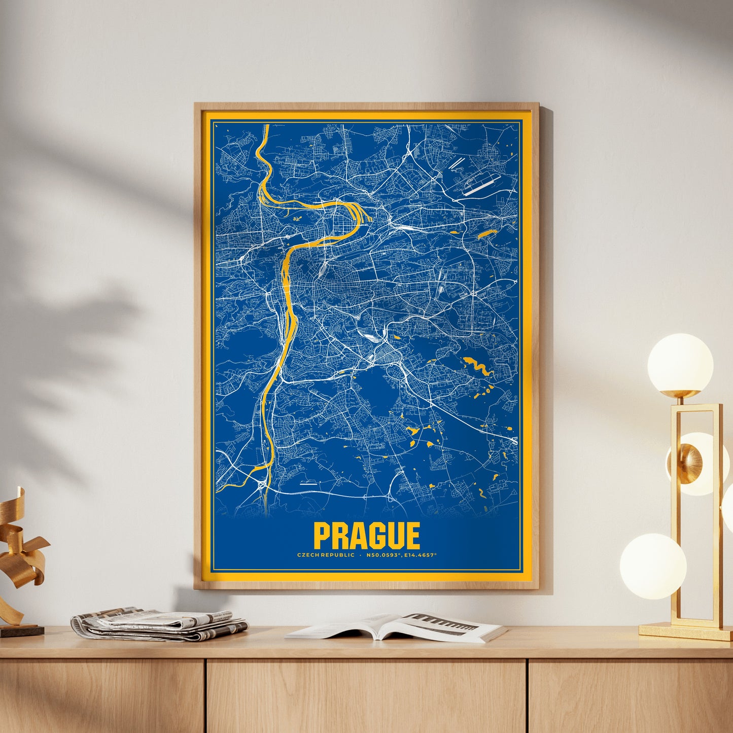 Prague Blockbuster Map Poster