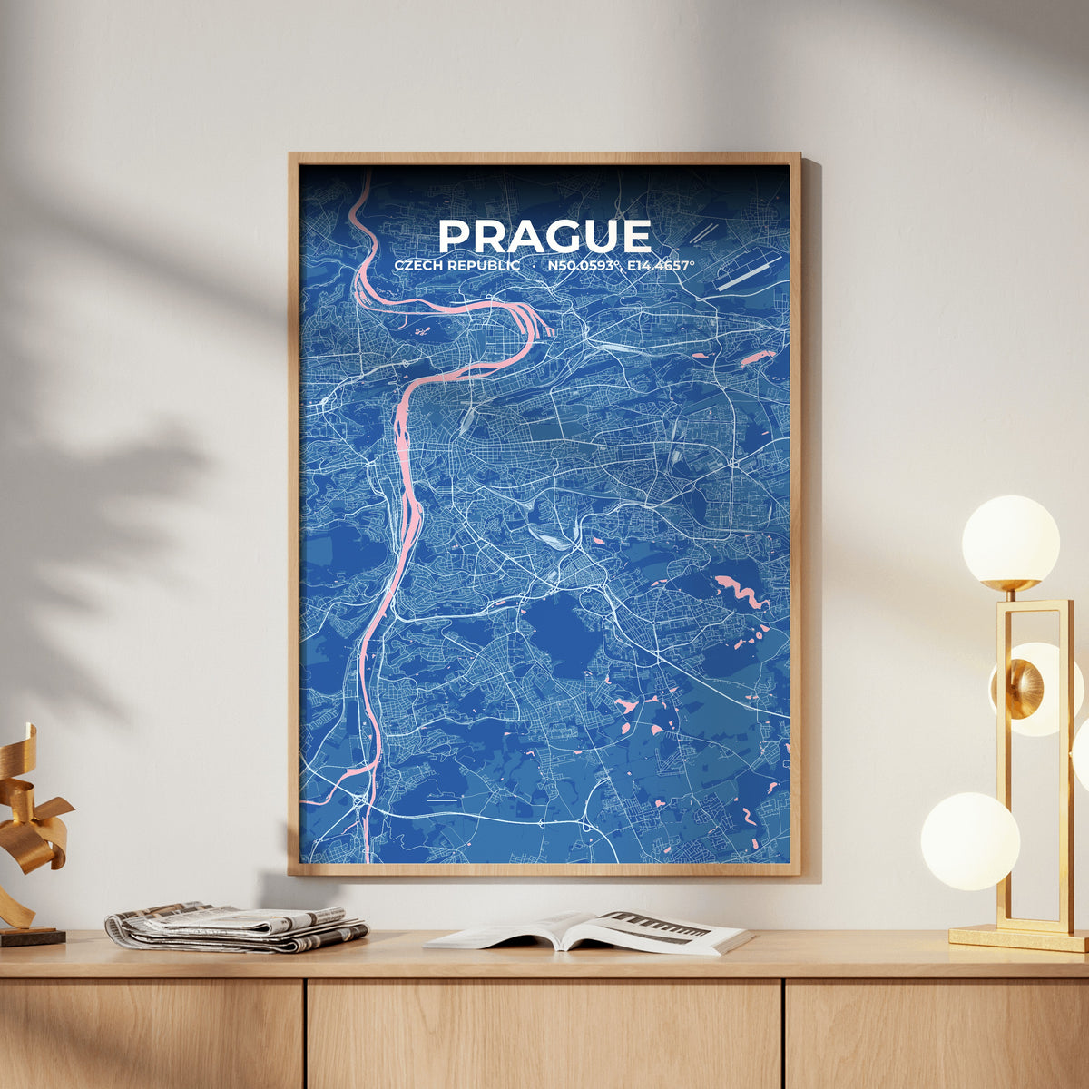 Prague Candy Map Poster