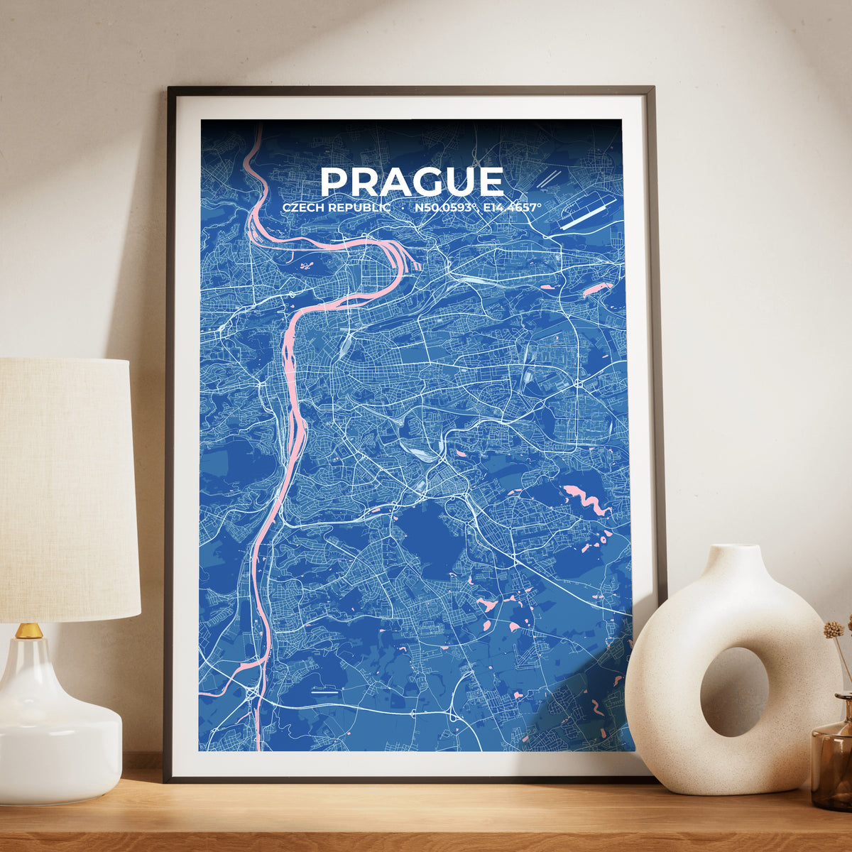 Prague Candy Map Poster