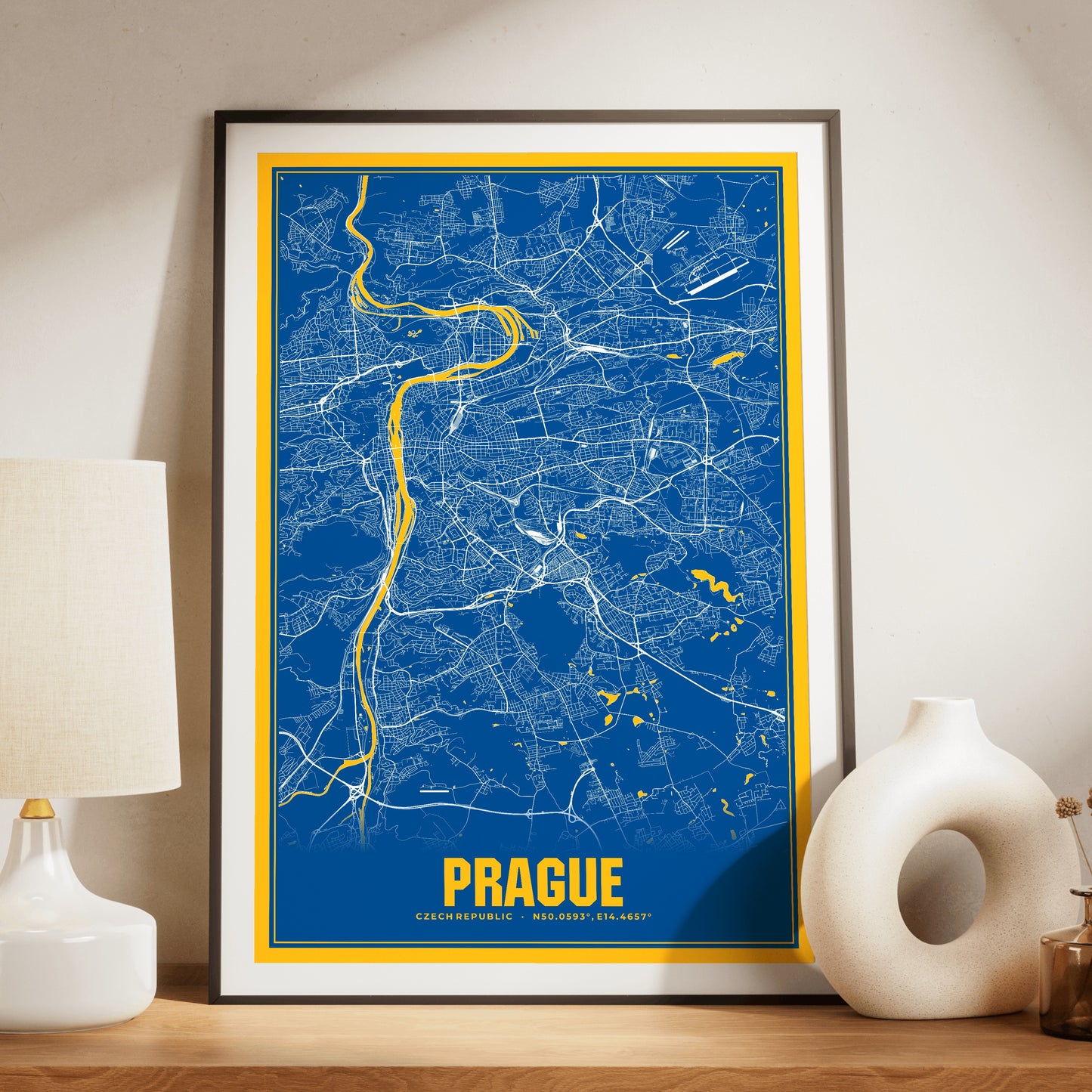 Prague Blockbuster Map Poster
