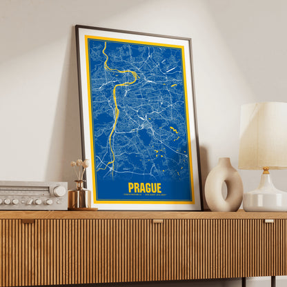 Prague Blockbuster Map Poster