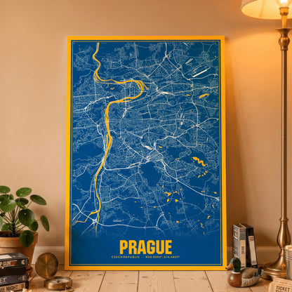 Prague Blockbuster Map Poster