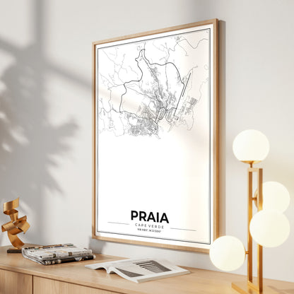 Praia Modern Map Poster