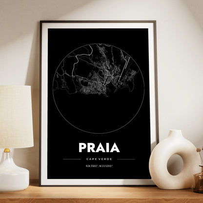 Praia Spot Map Poster