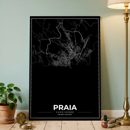 Praia Modern Map Poster