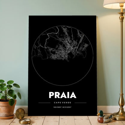 Praia Spot Map Poster