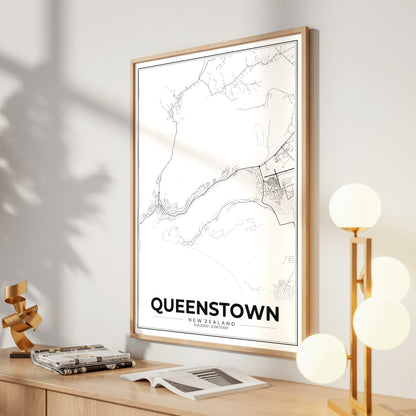 Queenstown Modern Map Poster