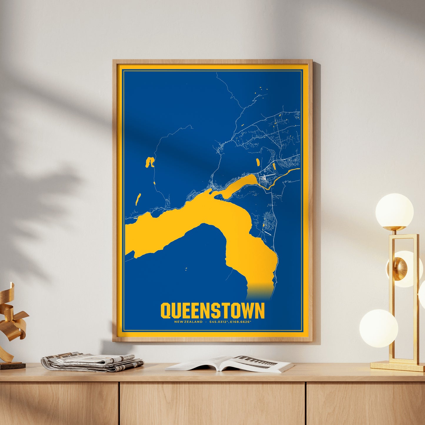 Queenstown Blockbuster Map Poster