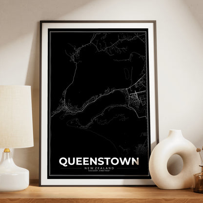 Queenstown Modern Map Poster