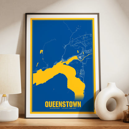 Queenstown Blockbuster Map Poster