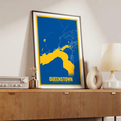 Queenstown Blockbuster Map Poster