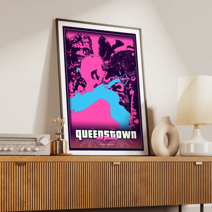 Queenstown GTA Map Poster