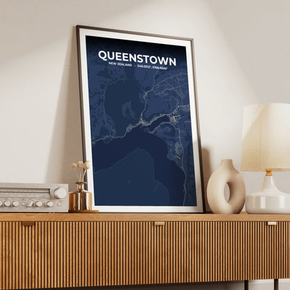 Queenstown Anchor Map Poster