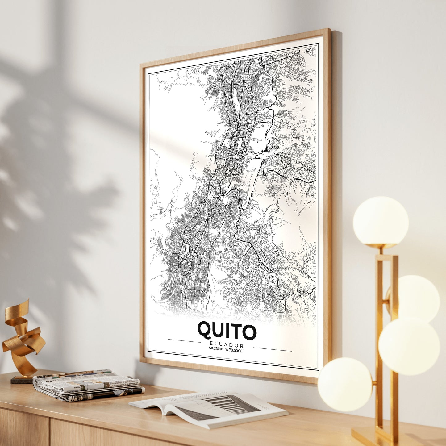 Quito Modern Map Poster