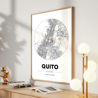 Quito Spot Map Poster