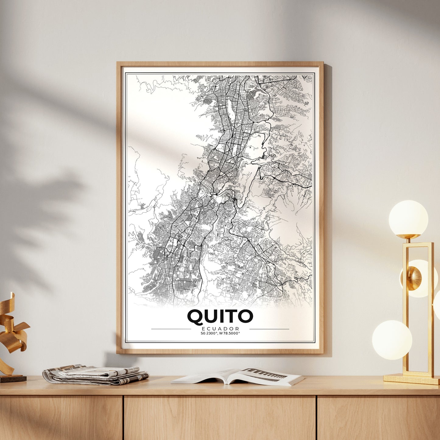 Quito Modern Map Poster