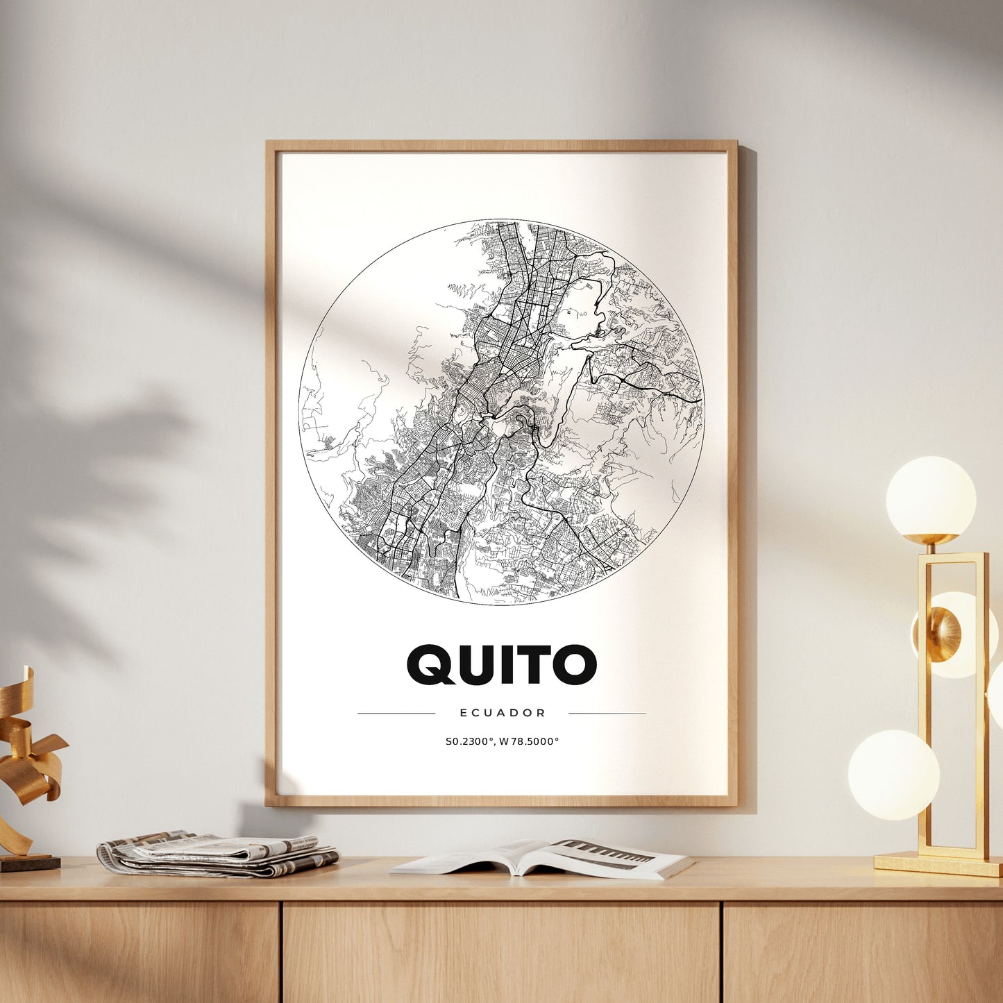 Quito Spot Map Poster