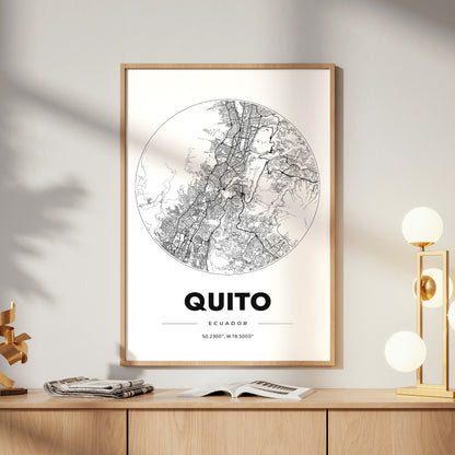 Quito Spot Map Poster