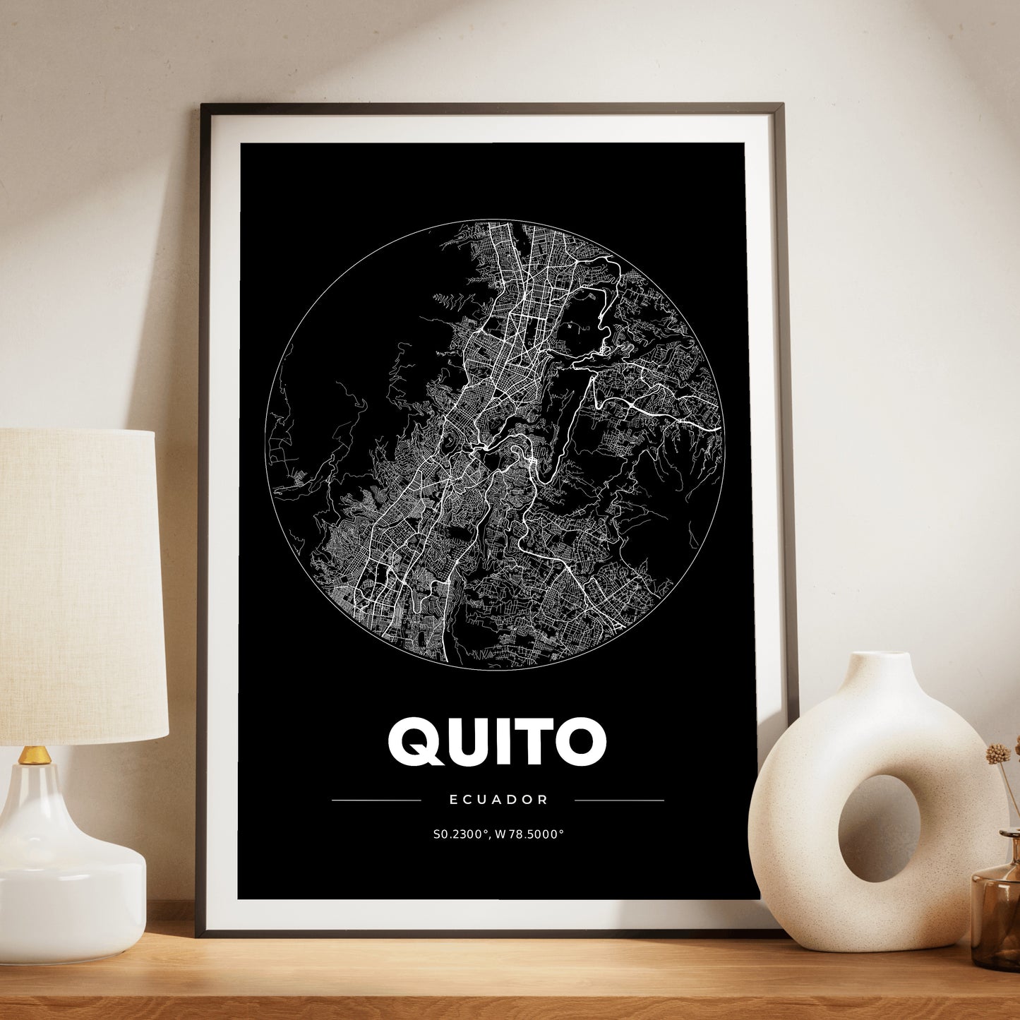Quito Spot Map Poster