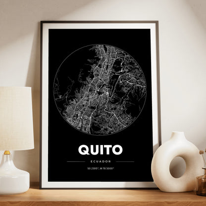 Quito Spot Map Poster