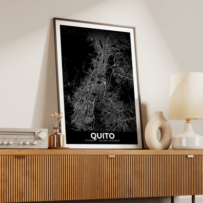 Quito Elegant Map Poster
