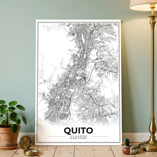 Quito Modern Map Poster