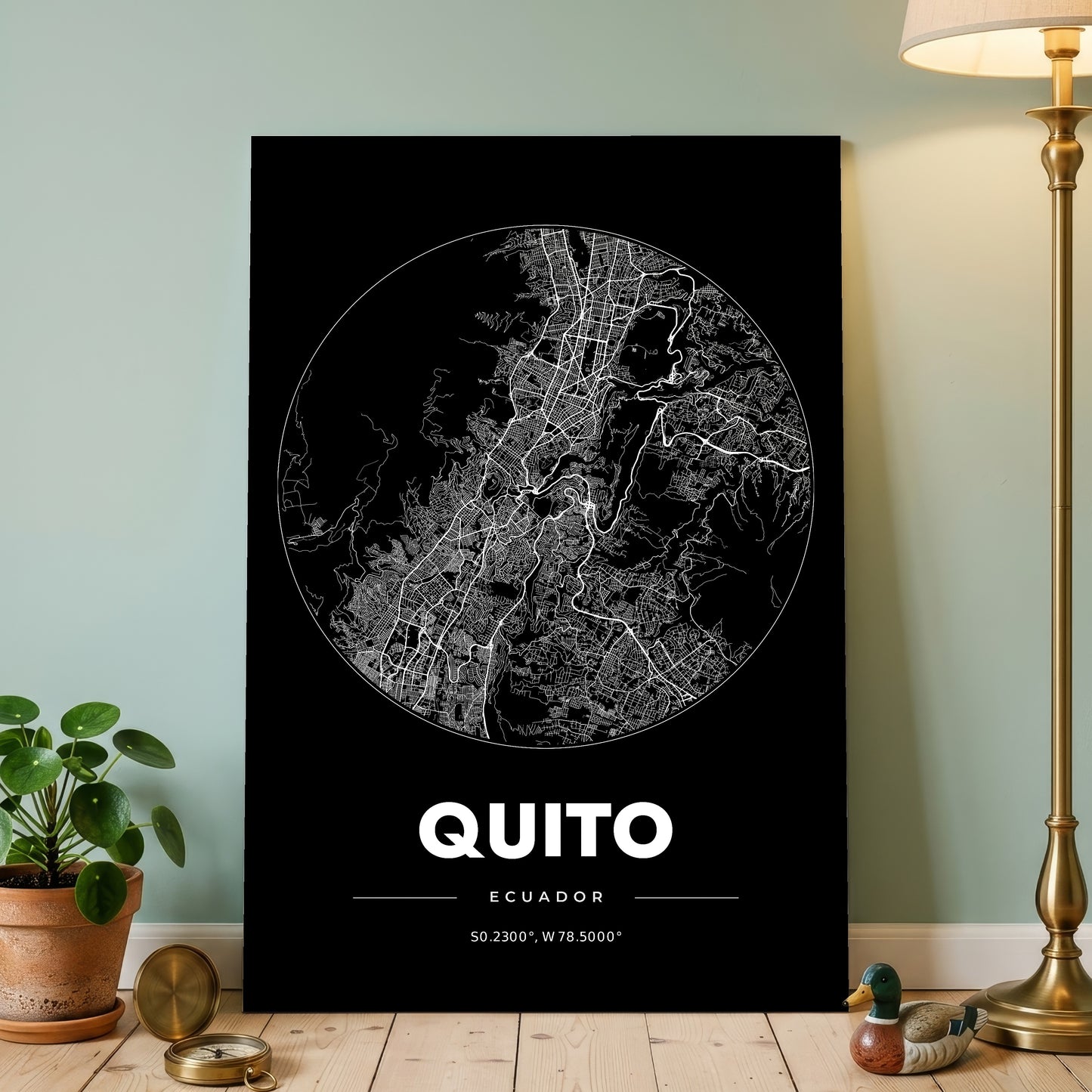 Quito Spot Map Poster