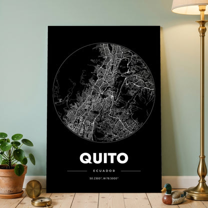 Quito Spot Map Poster