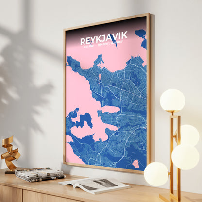 Reykjavik Candy Map Poster