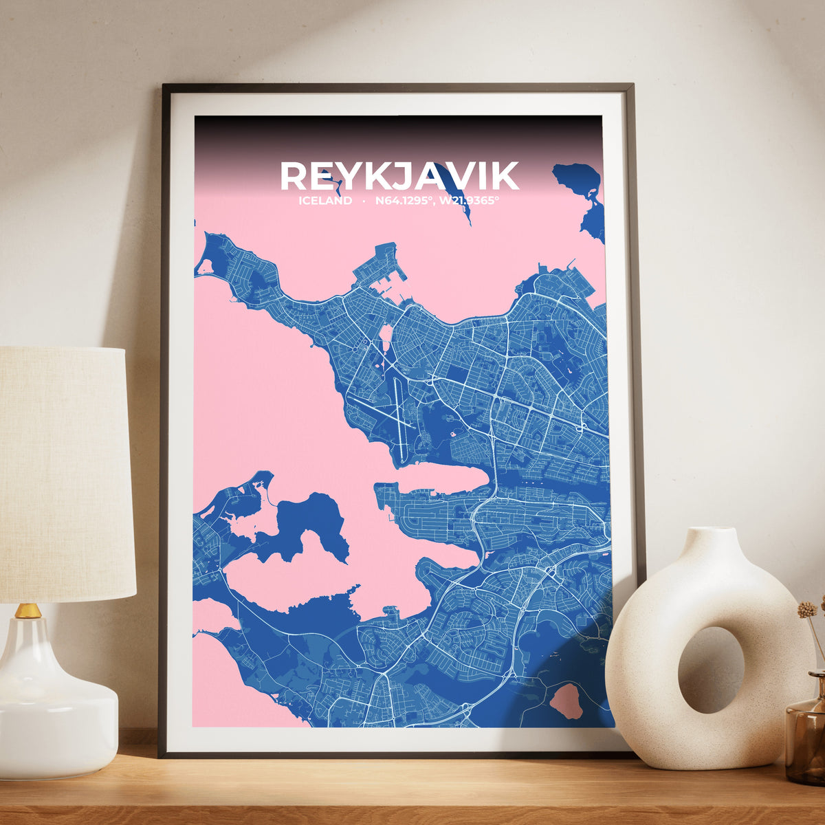 Reykjavik Candy Map Poster