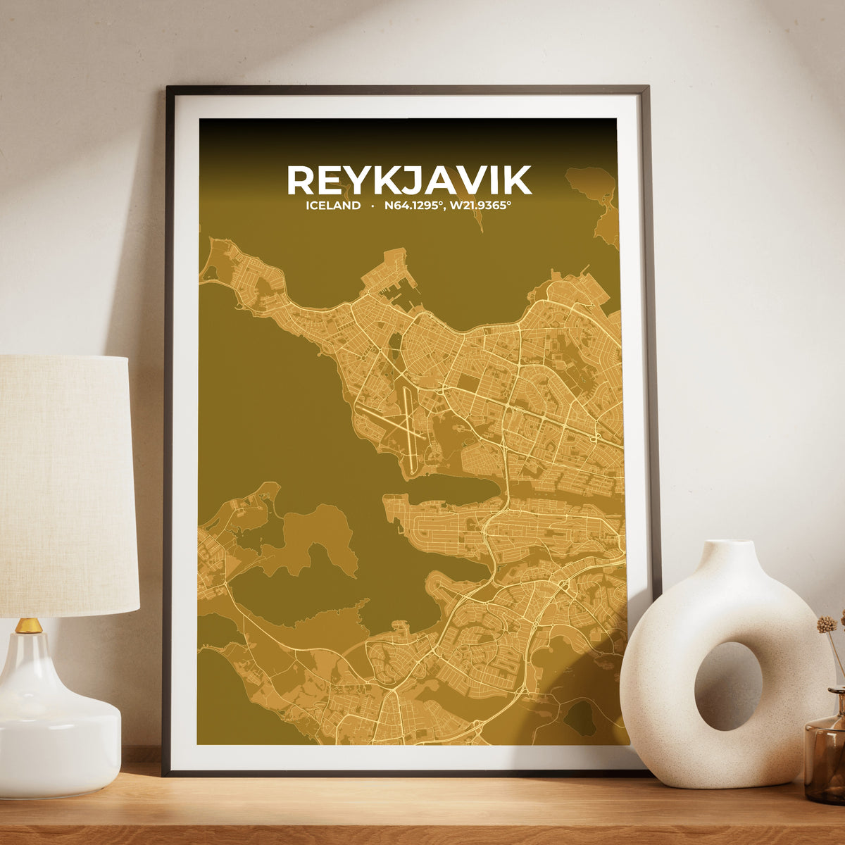 Reykjavik Forge Map Poster