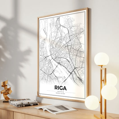 Riga Modern Map Poster