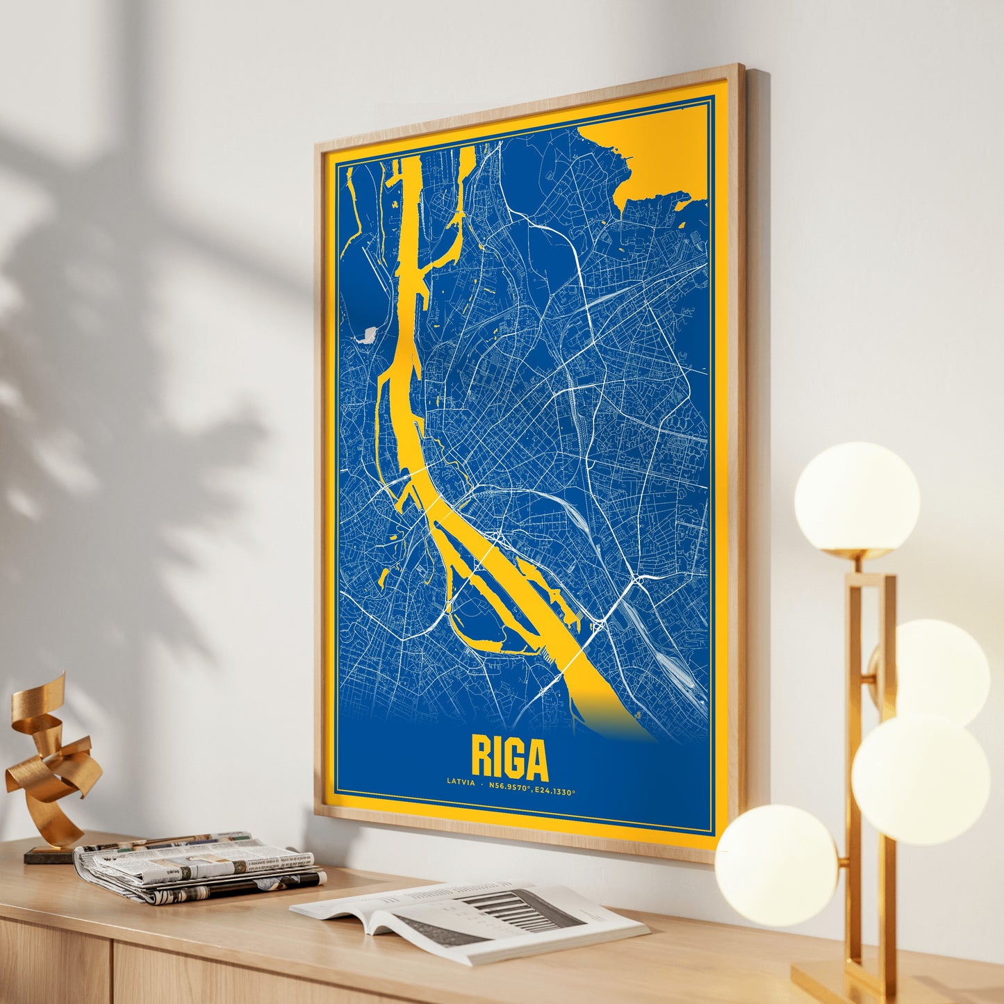 Riga Blockbuster Map Poster