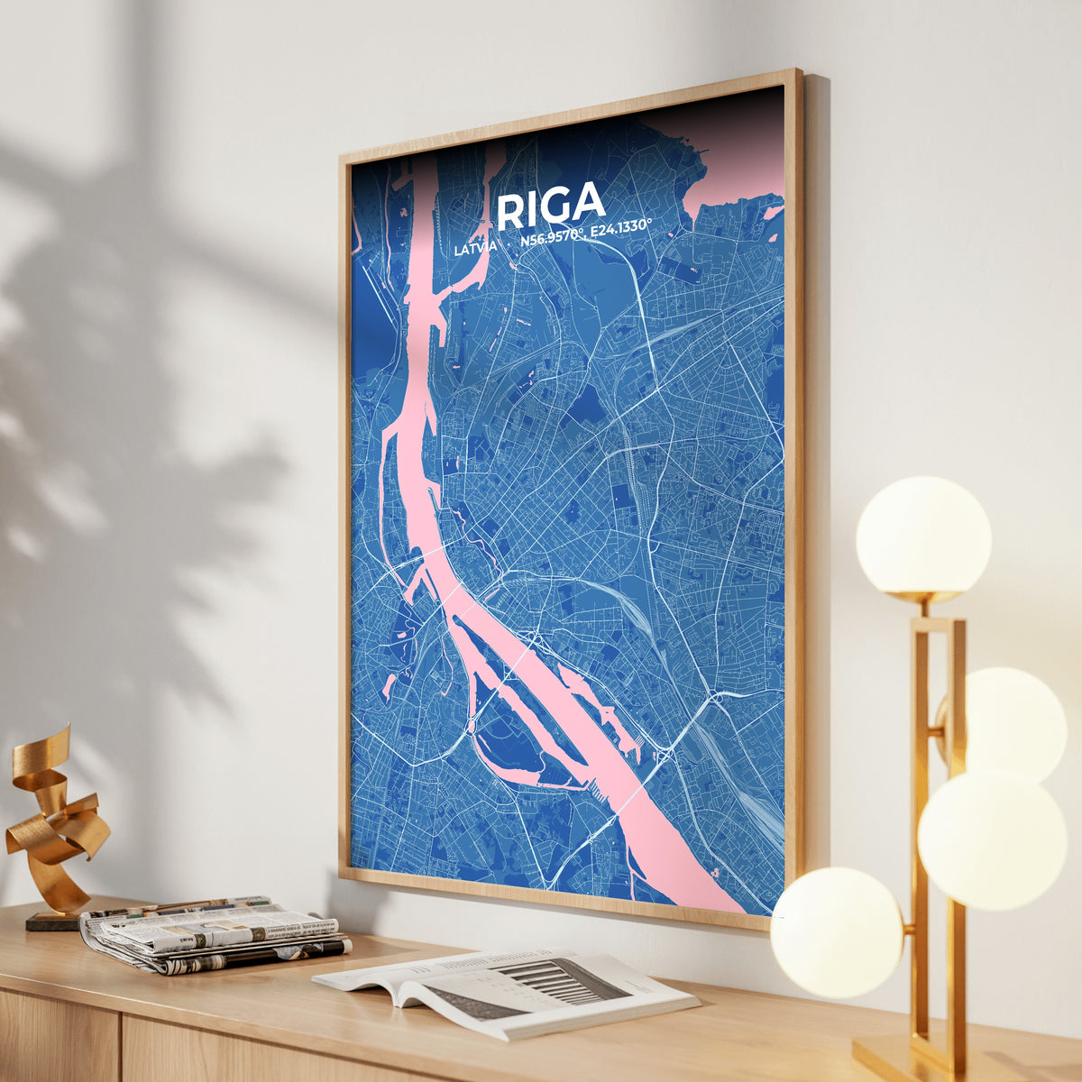 Riga Candy Map Poster