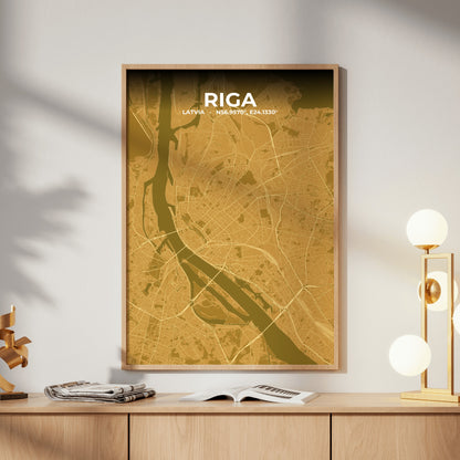 Riga Forge Map Poster