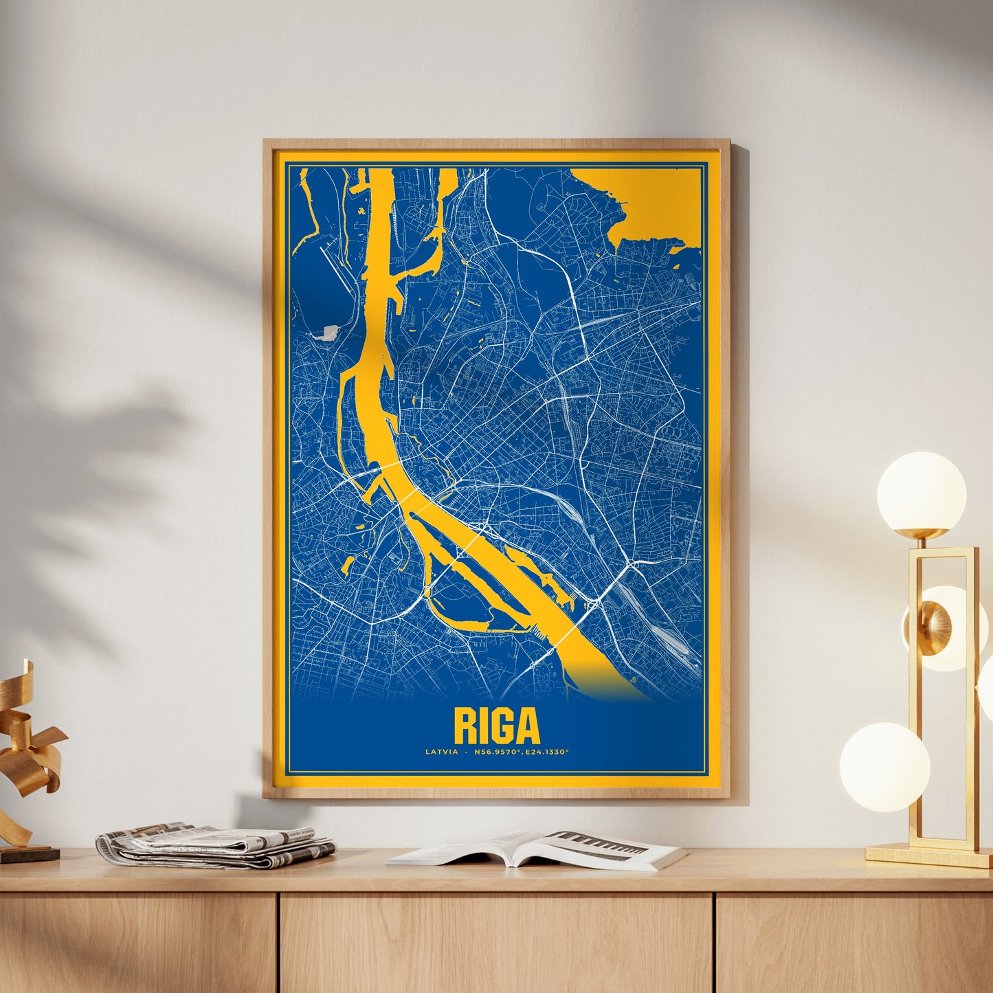 Riga Blockbuster Map Poster