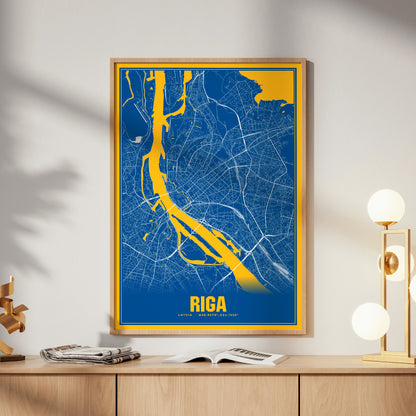 Riga Blockbuster Map Poster