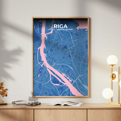 Riga Candy Map Poster