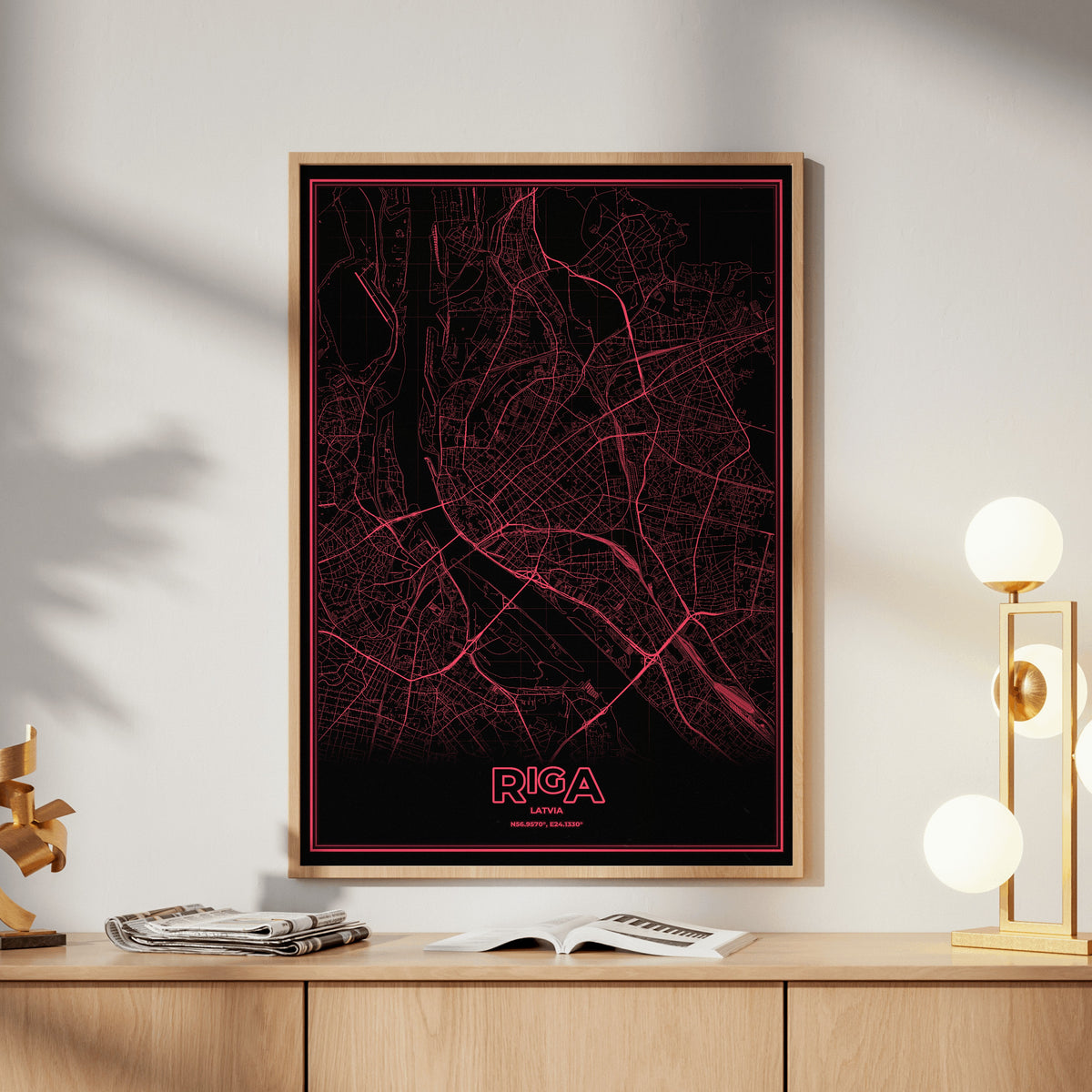 Riga Phosphor Map Poster - System Alert