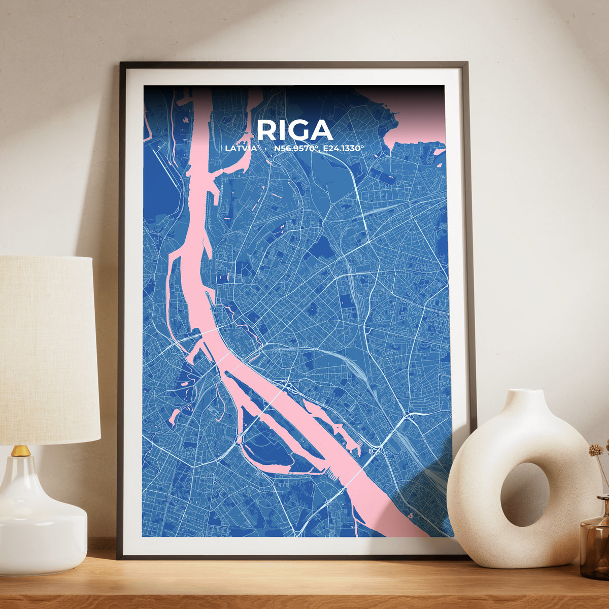 Riga Candy Map Poster