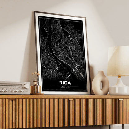 Riga Modern Map Poster