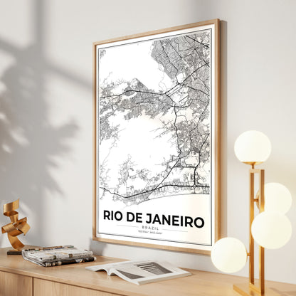 Rio de Janeiro Modern Map Poster