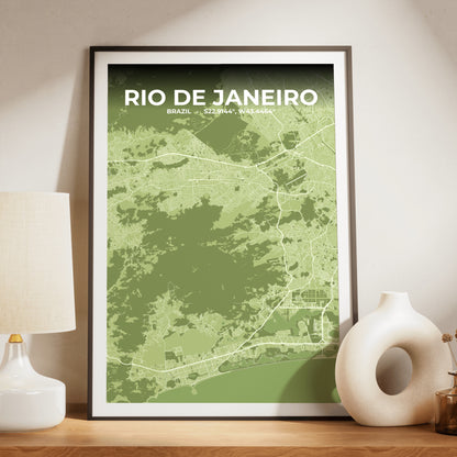 Rio de Janeiro Grove Map Poster