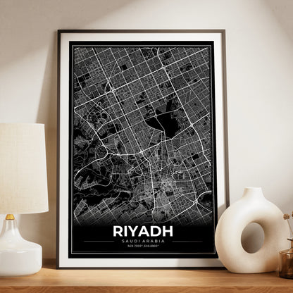 Riyadh Modern Map Poster