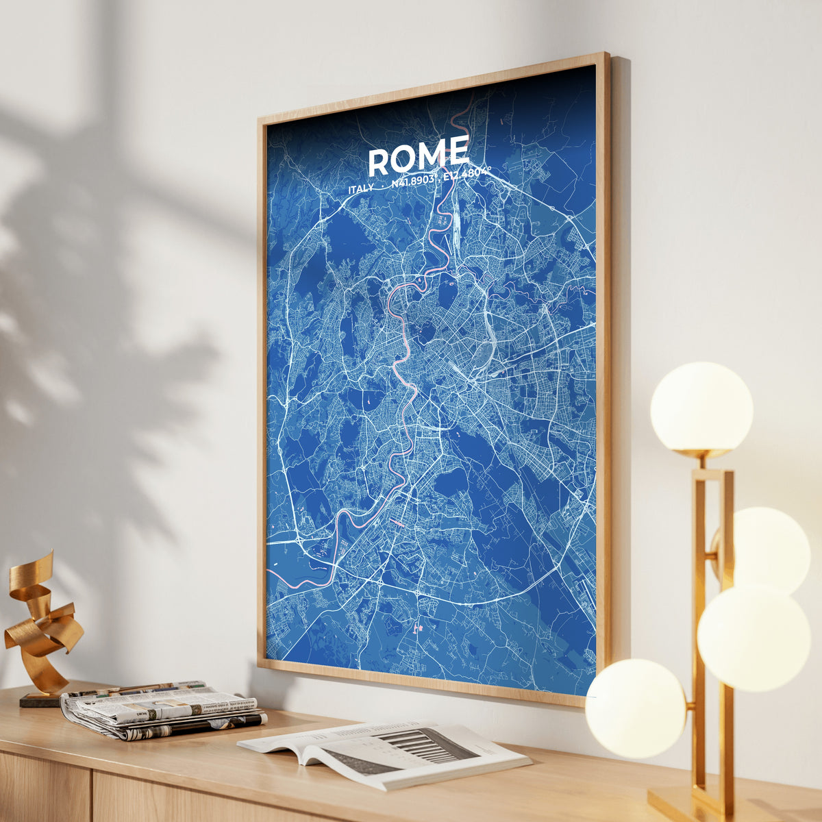Rome Candy Map Poster
