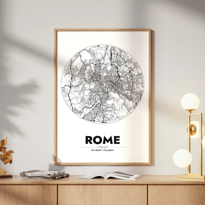 Rome Spot Map Poster