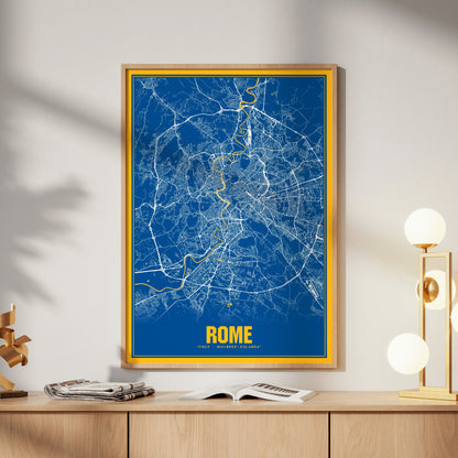 Rome Blockbuster Map Poster