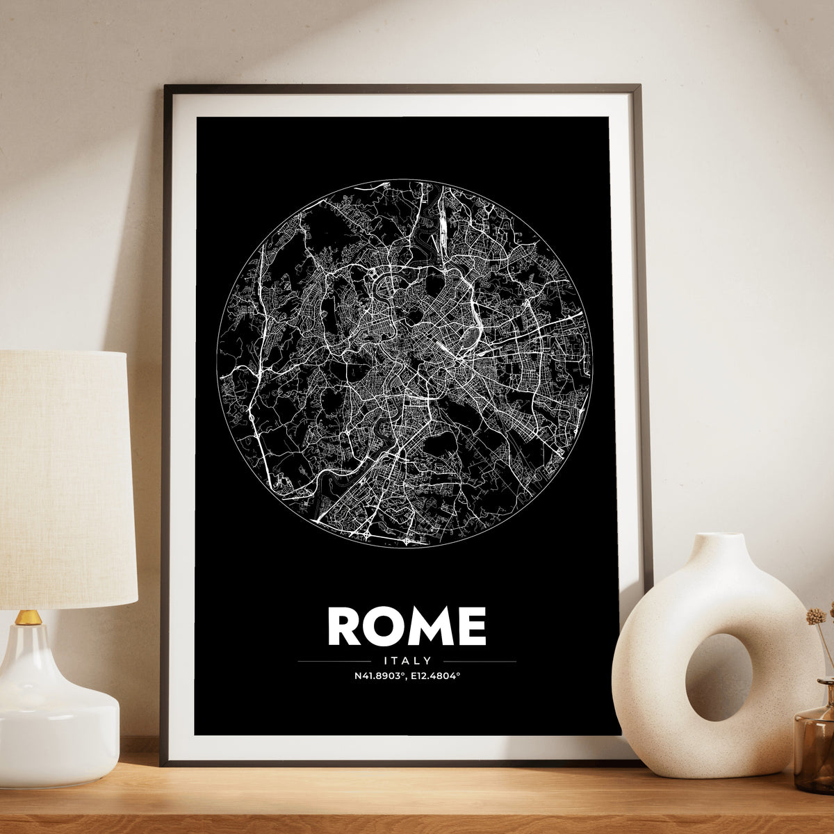 Rome Spot Map Poster
