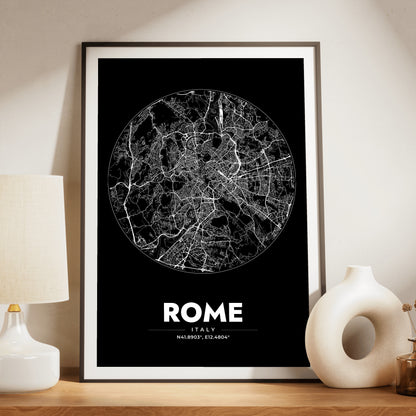 Rome Spot Map Poster