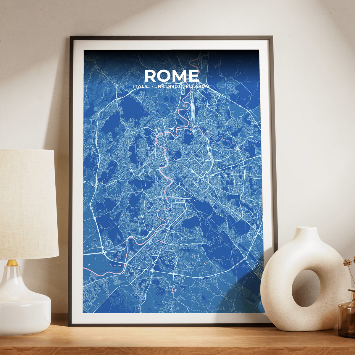 Rome Candy Map Poster